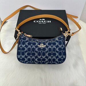 COACH Blue Cowboy Shoulder Bag Crossbody Bag